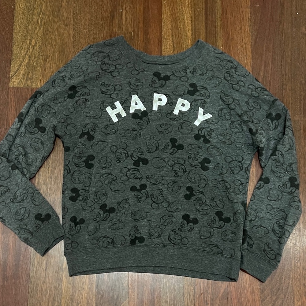 Gray Mickey Mouse Sweater